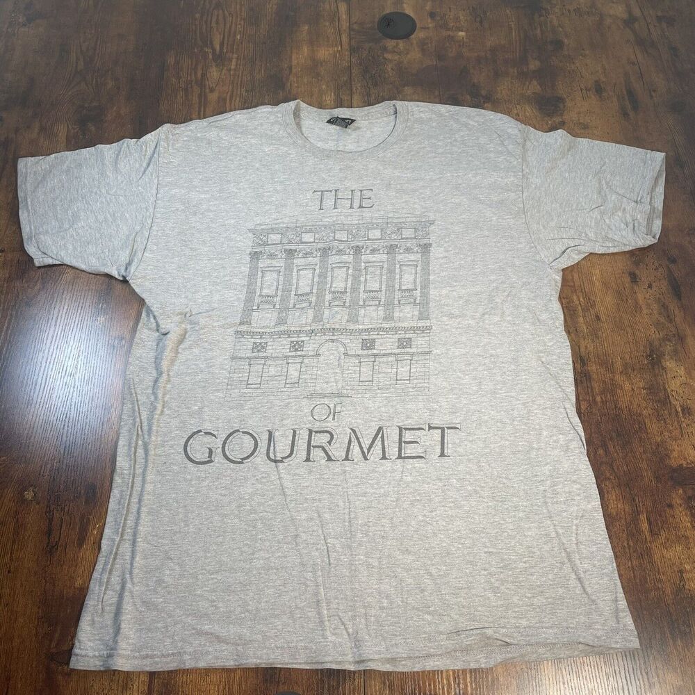 Gourmet House of Gourmet Signature Tee Gray fashion shirt‎ XL
